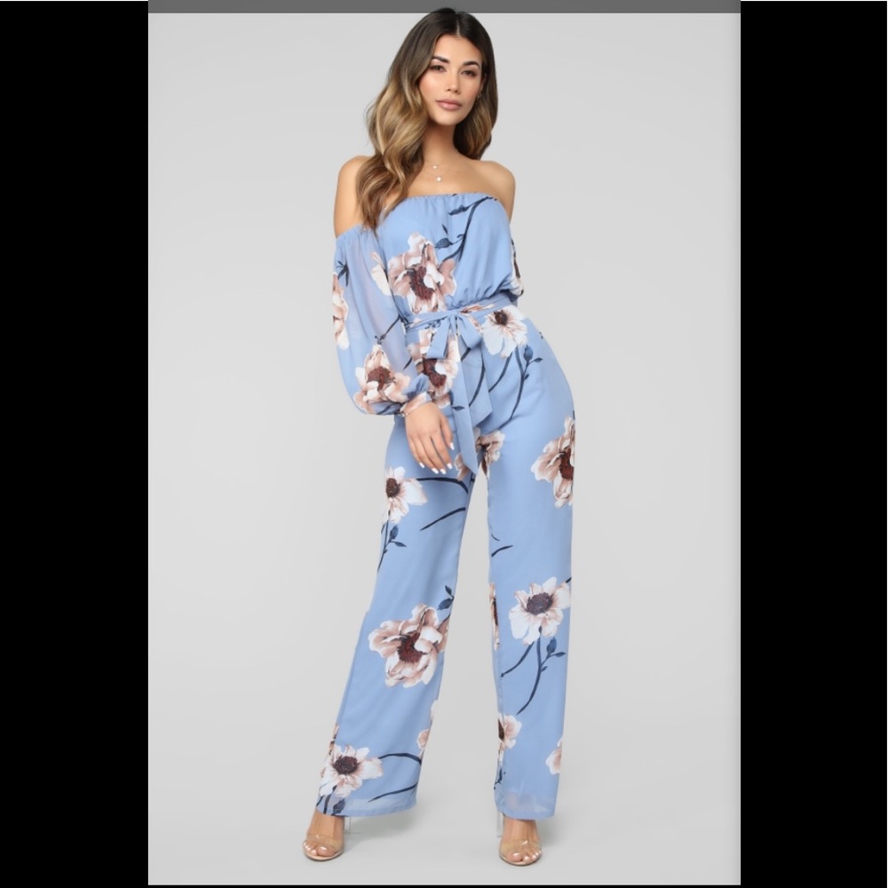 Your Everything Dusty Blue Jumpsuit